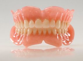 Photo of a set of dentures.
