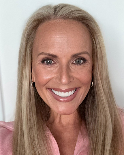 Full-face picture of Shelly after Dr. Cameron completed her dental work.