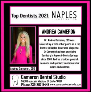 An article in which Dr. Andrea Cameron was featured as Top Dentist by Naples Illustrated.